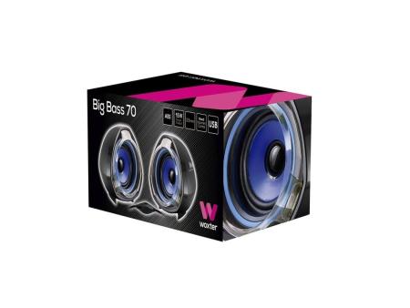 Altavoces Woxter Big Bass 70/ 15W/ 2.0/ Azules