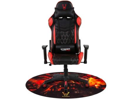 Alfombra Gaming Woxter Stinger Floorpad/ Roja