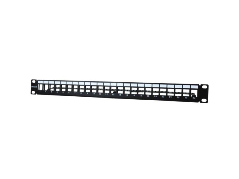 Patch Panel Phasak PA 3424/ 24 Puertos/ Cat.6/ Altura 1U/ Gestión de Cable/ Conectores RJ45 UTP No Incluidos