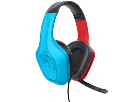 Auriculares Gaming con Micrófono Trust Gaming GXT 416S Zirox/ Jack 3.5/ Azules y Rojos