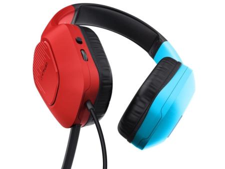 Auriculares Gaming con Micrófono Trust Gaming GXT 416S Zirox/ Jack 3.5/ Azules y Rojos