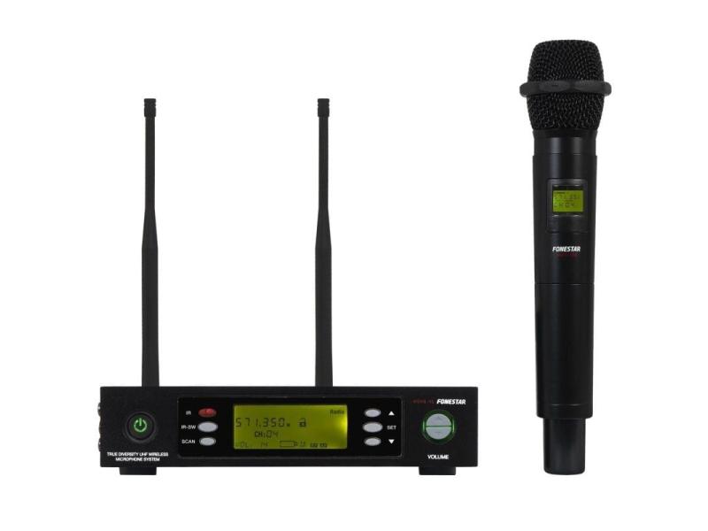 Micrófono Inalámbrico de Mano UHF MSH-887-570/ Incluye Receptor