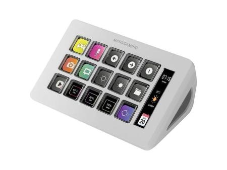 Stream Deck Slim Mars Gaming MSD-ONE/ 15 Teclas LCD/ Blanco