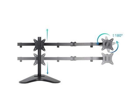 Soporte para 3 Monitores TooQ DB1704TN-B/ hasta 7kg