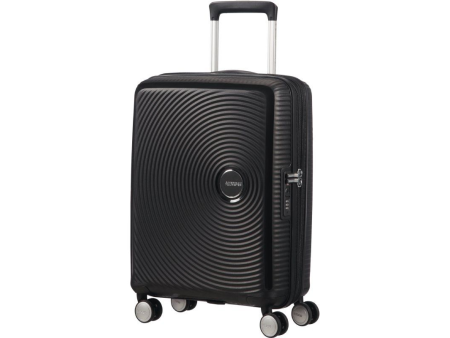 Maleta de Cabina American Tourister SoundBox Spinner 55cm/ 55x40x20cm/ 4 Ruedas/ Negro Bass