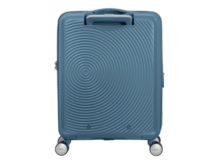 Maleta de Cabina American Tourister SoundBox Spinner 55cm/ 55x40x20cm/ 4 Ruedas/ Azul Piedra