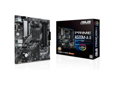 Placa Base Asus Prime A520M-A II/CSM Socket AM4/ Micro ATX