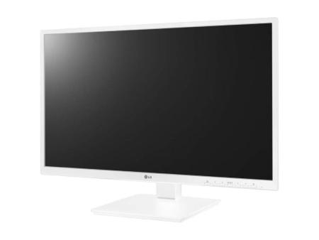 Monitor Profesional LG 24BK55YP-W 23.8'/ Full HD/ Multimedia/ Regulable en altura/ Blanco