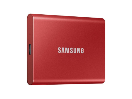 Disco Externo SSD Samsung Portable T7 1TB/ USB 3.2/ Rojo