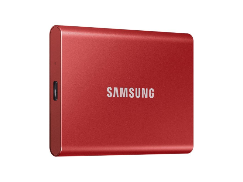 Disco Externo SSD Samsung Portable T7 1TB/ USB 3.2/ Rojo