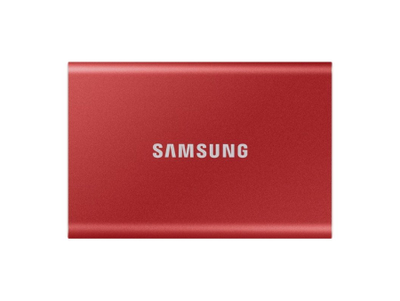 Disco Externo SSD Samsung Portable T7 1TB/ USB 3.2/ Rojo