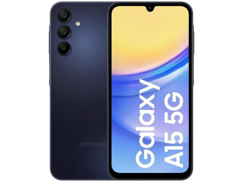 Smartphone Samsung Galaxy A15 4GB/ 128GB/ 6.5'/ 5G/ Negro Azul