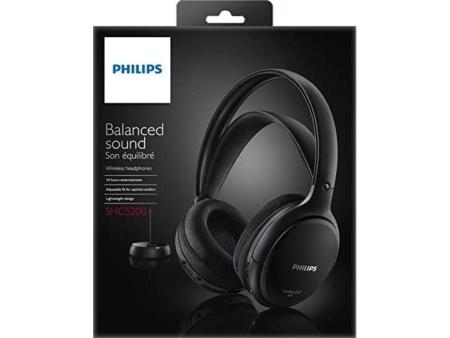 Auriculares Inalámbricos Philips SHC5200/ Radiofrecuencia/ Negros