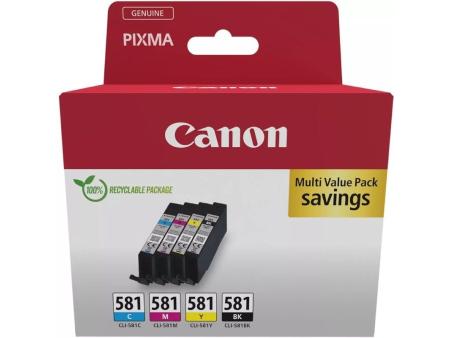 Cartucho de Tinta Original Canon CLI-581 XL Multipack/ Cian/ Magenta/ Amarillo/ Negro