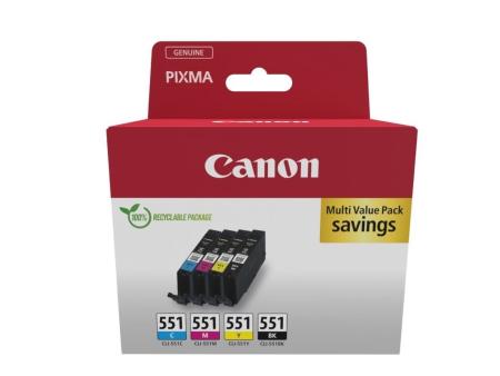 Cartucho de Tinta Original Canon CLI-551 Multipack/ Cian/ Magenta/ Amarillo/ Negro