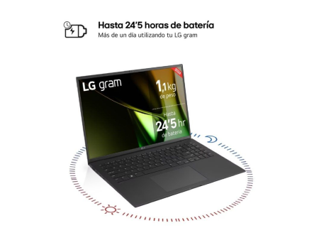 Portátil LG Gram 16Z90S-G.AD7BB Intel Core Ultra 7-155H/ 32GB/ 2TB SSD/ 16'/ Win11