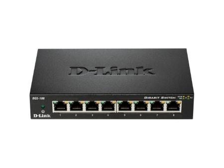 Switch D-Link DGS-108 8 Puertos/ RJ-45 10/100/1000