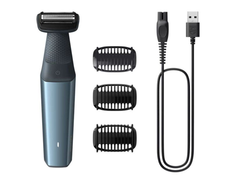 Afeitadora Philips Bodygroom Series 3000 BG3027/ con Batería/ 3 Accesorios