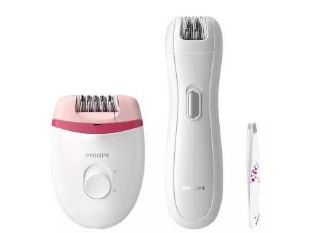 Depiladora Philips Satinelle Essential BRP506/ con Cable/ Incluye Minidepiladora