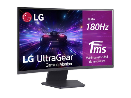 Monitor Gaming Curvo LG UltraGear 27GS60QC-B 27'/ QHD/ 1ms/ 180Hz/ VA/ Negro