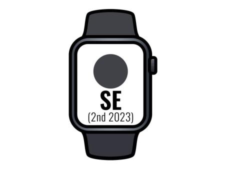 Apple Watch SE 2 Gen 2023/ GPS/ 40mm/ Caja de Aluminio Medianoche/ Correa Deportiva Medianoche M/L