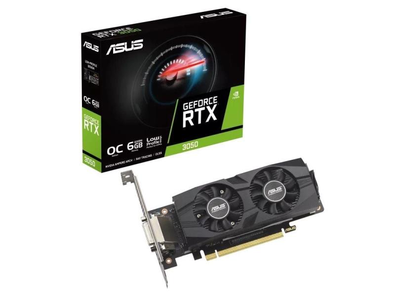 Tarjeta Gráfica Asus GeForce RTX 3050 LP BRK OC Edition/ 6GB GDDR6/ Compatible con Perfil Bajo