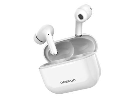 Auriculares Bluetooth Daewoo DW2002 con estuche de carga/ Autonomía 6h/ Blancos