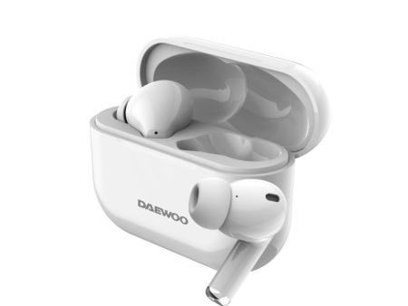 Auriculares Bluetooth Daewoo DW2002 con estuche de carga/ Autonomía 6h/ Blancos