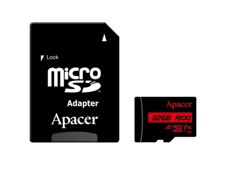 Tarjeta de Memoria Apacer 32GB microSD HC UHS 1 con Adaptador/ Clase 10/ 100MBs