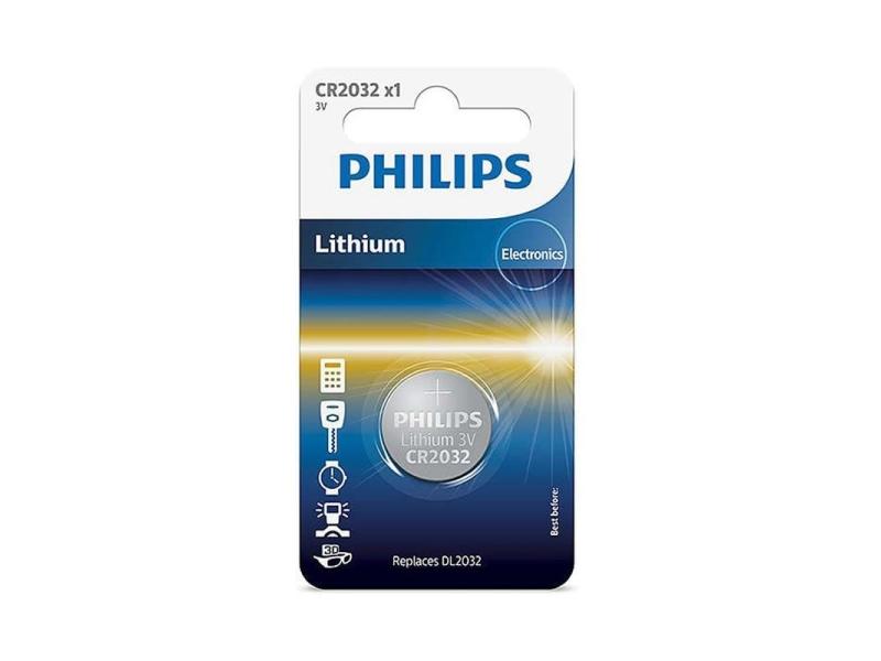 Pila de Botón Philips CR2032/ 3V