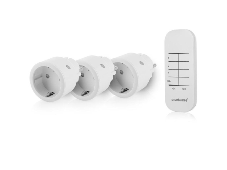 Set de Enchufes Inalámbricos Smartwares SH4-99578/ Blancos