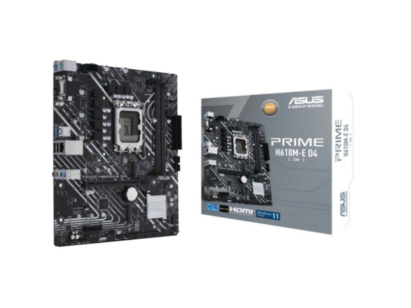 Placa Base Asus Prime H610M-E D4-CSM/ Socket 1700/ Micro ATX