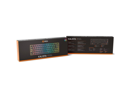 Teclado Gaming Krom Kalista/ Negro