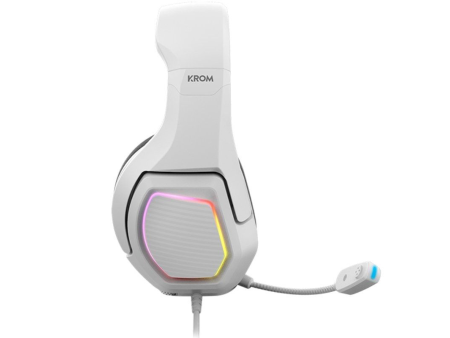 Auriculares Gaming con Micrófono Krom Kopa 7.1/ USB 2.0/ Blancos