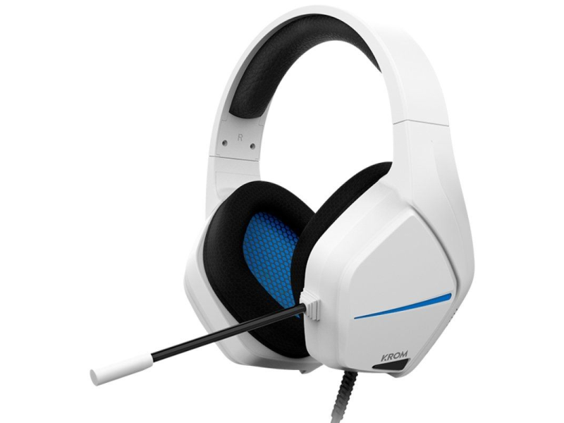 Auriculares Gaming con Micrófono Krom Kopa Move/ Jack 3.5/ Blancos