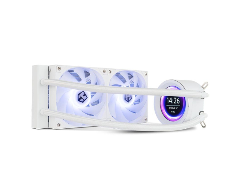 Sistema de Refrigeración Líquida Nox X-240 LCD/ Blanco