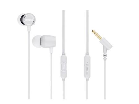 Auriculares Intrauditivos Aiwa ESTM-30WT/ con Micrófono/ Jack 3.5/ Blanco