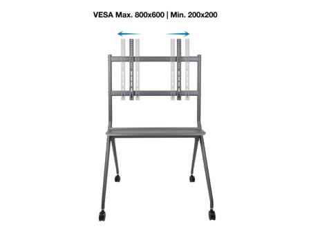 Soporte de Pie con Ruedas TooQ FS20205M-B para TV de 50-86'/ hasta 120kg