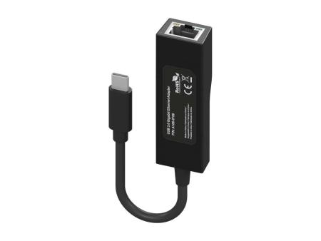 Adaptador USB 3.1 Aisens A106-0765/ USB-C Macho - RJ45 Hembra/ 11cm/ Negro