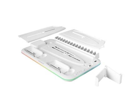 Soporte Multifunción RGB para PS5 Mars Gaming MPS5-B2/ Blanco