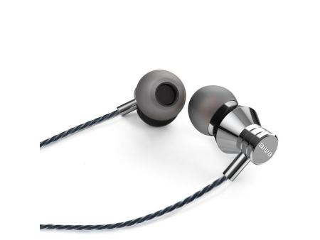 Auriculares Intrauditivos Aiwa ESTM-50SL/ con Micrófono/ Jack 3.5/ Plata