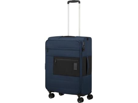 Maleta Mediana Samsonite Vaycay Spinner Expansible 66cm/ 66x43x30cm/ 4 Ruedas/ Azul Marino