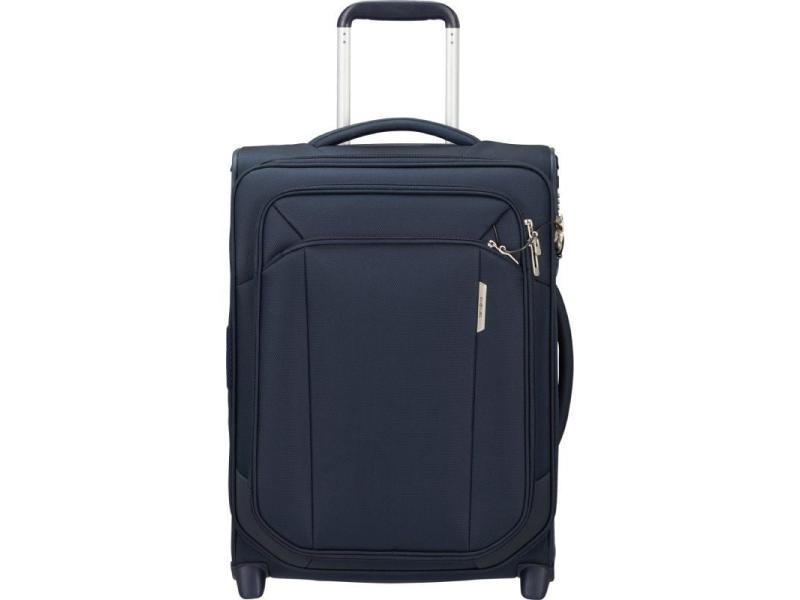 Maleta de Cabina Samsonite Respark Upright Expansible 55cm/ 55x40x27cm/ 2 Ruedas/ Azul Medianoche