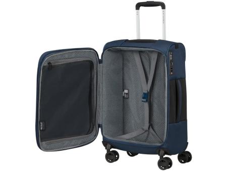 Maleta de Cabina Samsonite Vaycay Spinner Expansible 55cm/ 55x35x25cm/ 4 Ruedas/ Azul Marino