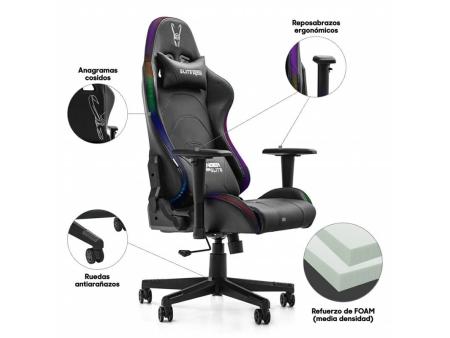 Silla Gaming Woxter Stinger Station Elite V2/ Luces LED