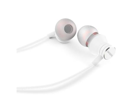 Auriculares Intrauditivos Aiwa ESTM-50WT/ con Micrófono/ Jack 3.5/ Blanco