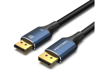 Cable Vention HCELF/ DisplayPort Macho - DisplayPort 8K Macho/ 1m/ Azul