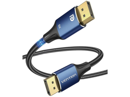 Cable Vention HCELF/ DisplayPort Macho - DisplayPort 8K Macho/ 1m/ Azul