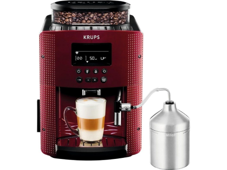 Cafetera Expreso Krups Essential Digital/ 1450W/ 15 Bares/ Roja