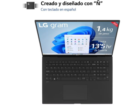 Portátil LG Gram 17Z90R-E.AD78B Intel Core i7-1360P/ 32GB/ 1TB SSD/ GeForce RTX 3050/ 17'/ Win11